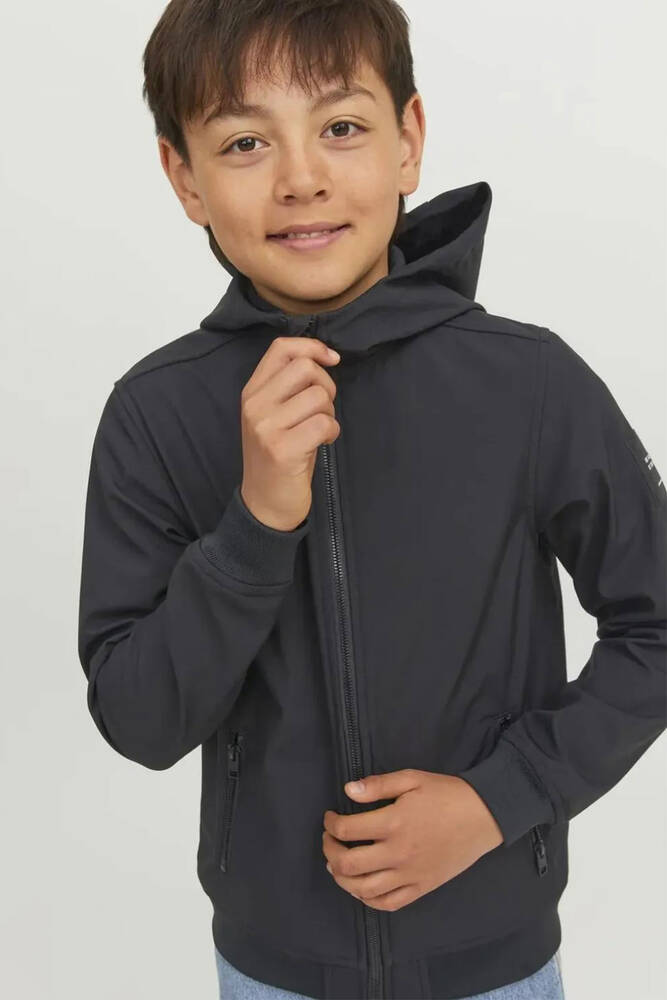 Çocuk Basic Softshell Kapüşonlu Ceket 12236738 Siyah 