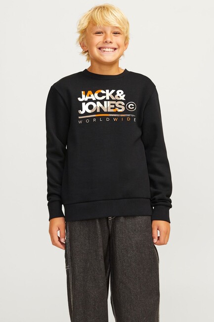 Jack & Jones - Çocuk Luke Sweat 12259797 Siyah 