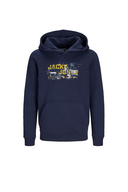 Çocuk Outdoor Logo Sweat Hood Sweat 12263378 Lacivert - Thumbnail