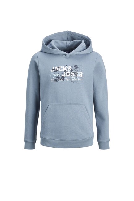 Çocuk Outdoor Logo Sweat Hood Sweat 12263378 Mavi - Thumbnail