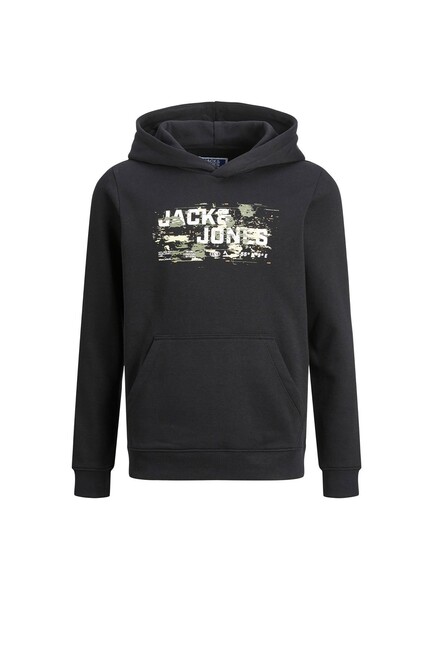 Çocuk Outdoor Logo Sweat Hood Sweat 12263378 Siyah - Thumbnail