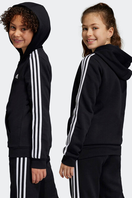 Adidas - Çocuk U 3S Fermuarlı Sweat HR6331 Siyah (1)