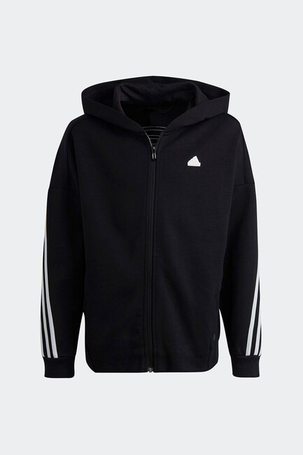 Adidas - Çocuk U Fı 3S Fermuarlı Sweat HR6317 Siyah 