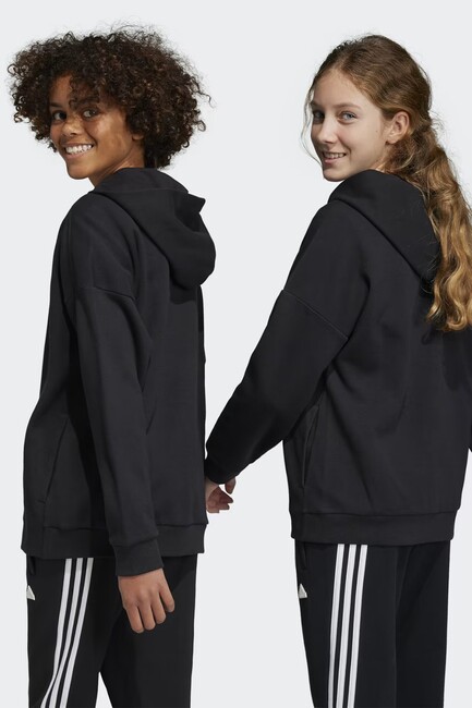 Adidas - Çocuk U Fı Logo Kapüşonlu Sweat HR6301 Siyah (1)