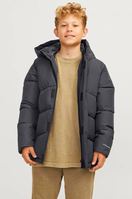 Jack & Jones - Çocuk World Puffer Mont 12260052 Siyah 