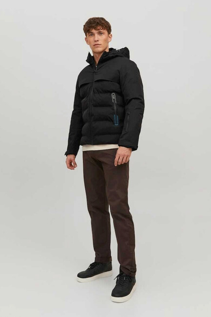 Jack & Jones - Erkek 3M Jcotarwin Puffer Mont 12225287 Siyah 