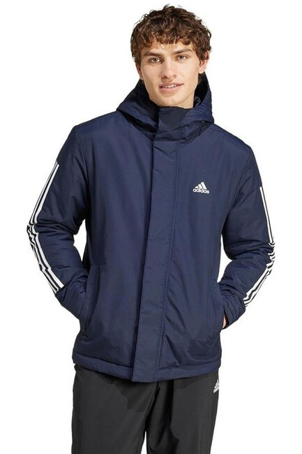 Adidas - Erkek 3S Kapüşonlu Mont IX8885 Lacivert 