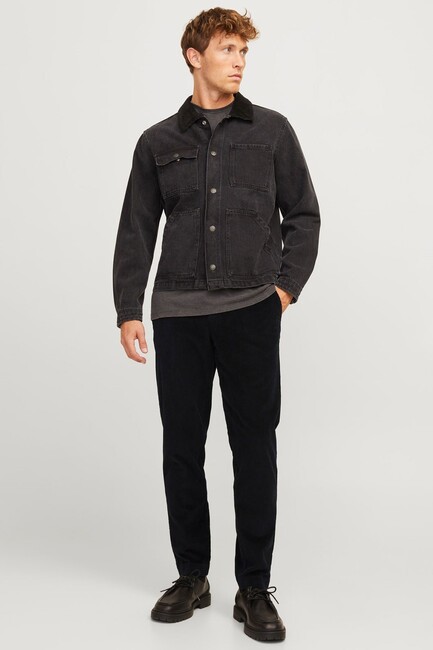 Jack & Jones - Erkek Ace Corduroy Kadife Pantolon 12260910 Siyah 