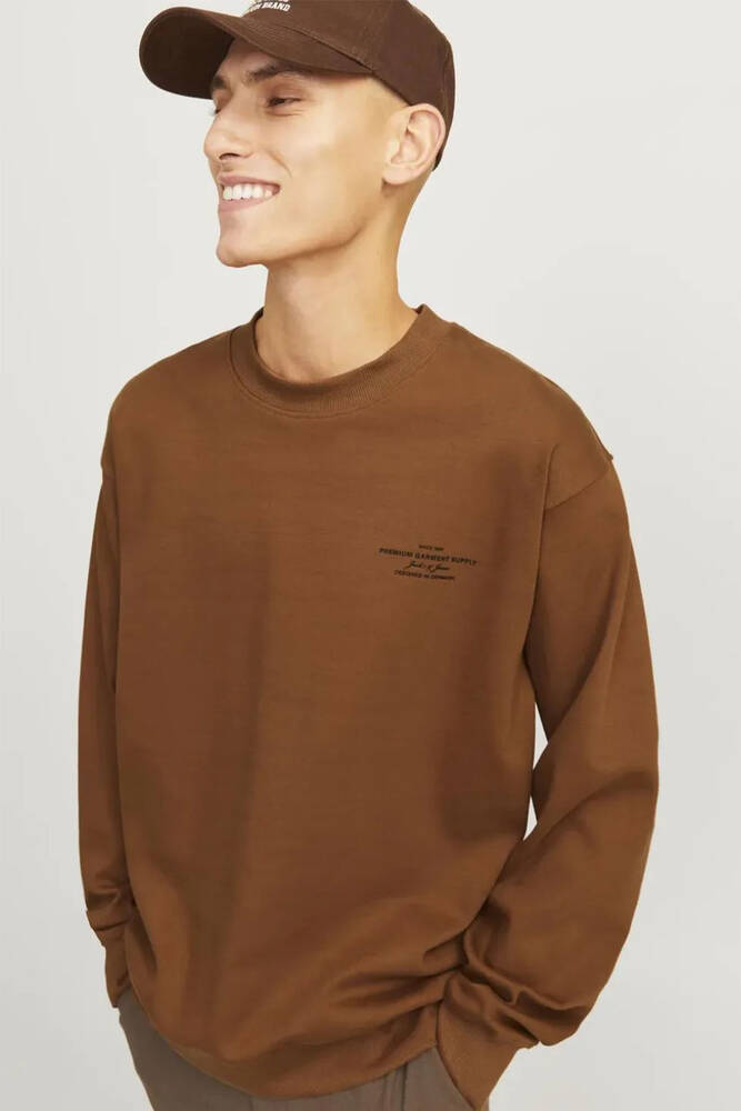 Erkek Blachad Brandıng Sweat 12261386 Camel 