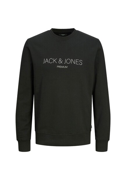 Jack & Jones - Erkek Blajared Sweat 12261873 Siyah 