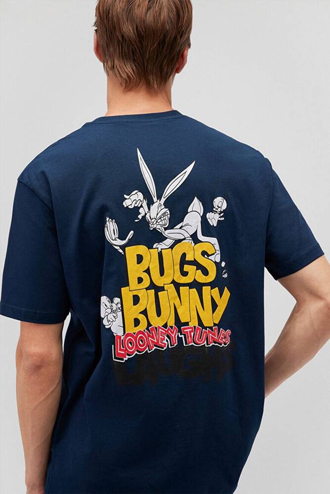 Erkek Bugs Bunny Tişört 0612305-70764 Lacivert 