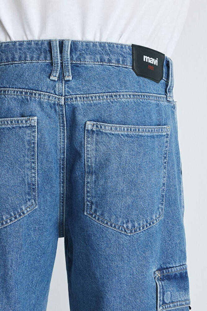 Erkek Carlos MV91 Street Jean Pantolon 0010133-85231 Mavi 