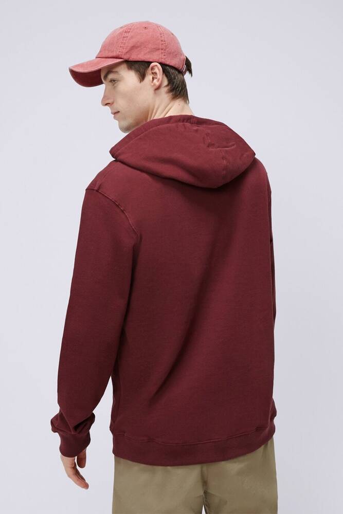 Erkek Classic Kapüşonlu Sweat VN0A7Y3X4QU1 Bordo 