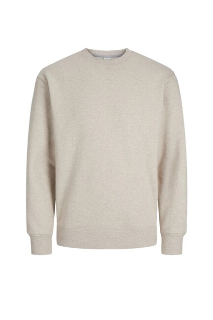 Jack & Jones - Erkek Sweat 12262789 Ekru 