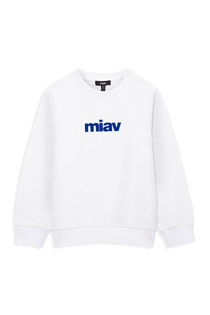 Erkek Çocuk Miav Baskılı Sweatshirt 6610031-620 Beyaz - Thumbnail