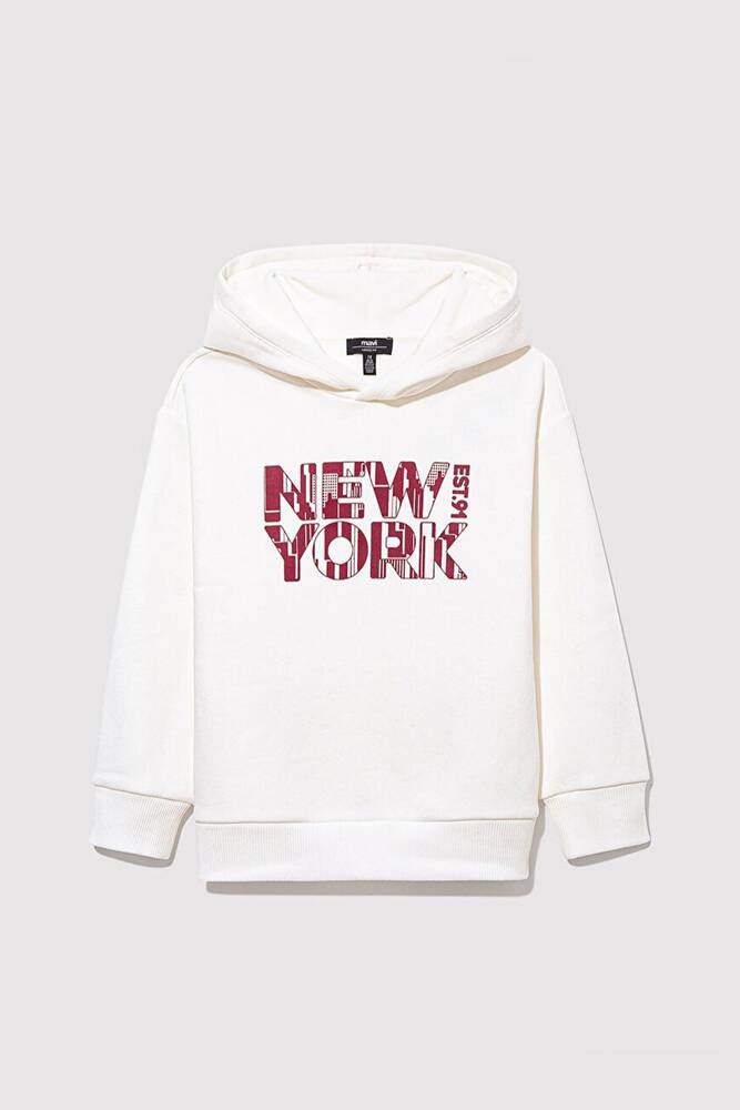 Erkek Çocuk New York Baskılı Sweat 6S10070-70057 Beyaz 