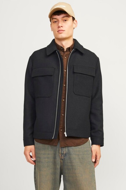 Jack & Jones - Erkek Crussel Ceket 12259393 Siyah 