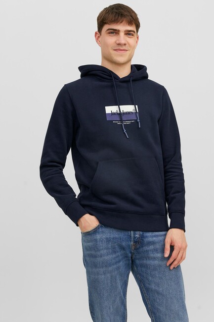 Jack & Jones - Erkek Dalston Sweat 12242197 Lacivert 