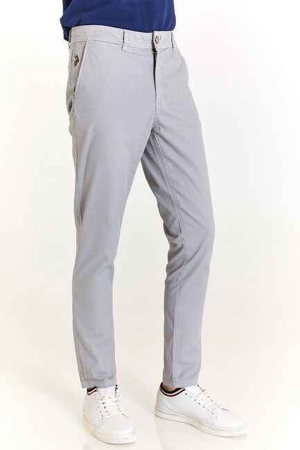 Us Polo Assn. - Erkek Dokuma Spor Pantolon 000-1827278 Gri (1)