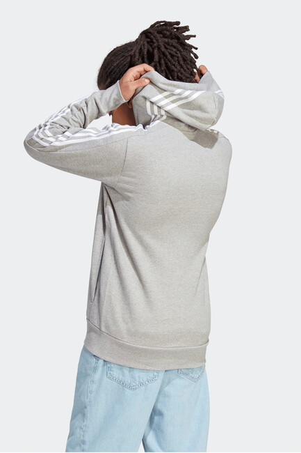 Erkek Essentıals French Terry 3S Sweat IC9833 Gri - Thumbnail