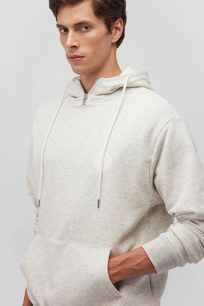 Erkek Fermuarlı Sweat 0S10247-88668 Gri 