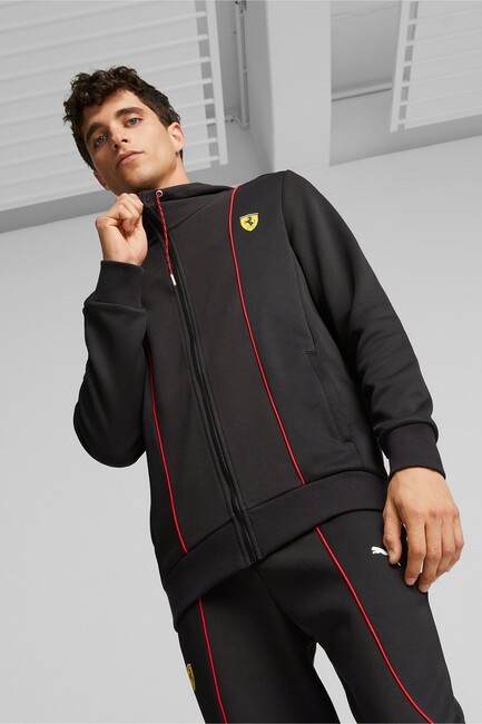 Puma - Erkek Ferrari Race Fermuarlı Sweat 620942-01 Siyah 