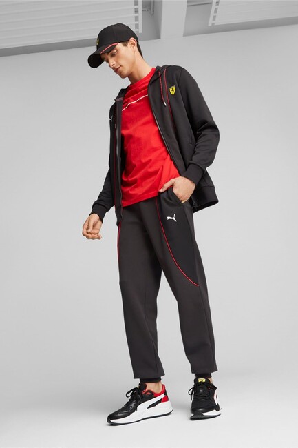 Puma - Erkek Ferrari Race Fermuarlı Sweat 620942-01 Siyah (1)