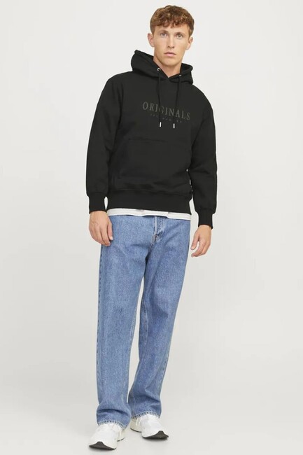 Jack & Jones - Erkek Frederiksberg Sweat 12262811 Siyah (1)