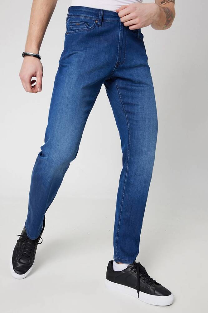 Erkek Jean Pantolon LF2032681 Mavi 