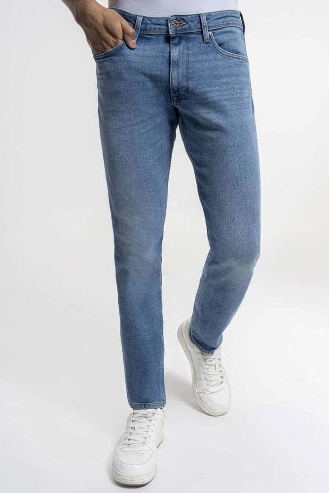 Erkek Jean Pantolon LF2035696 Mavi 