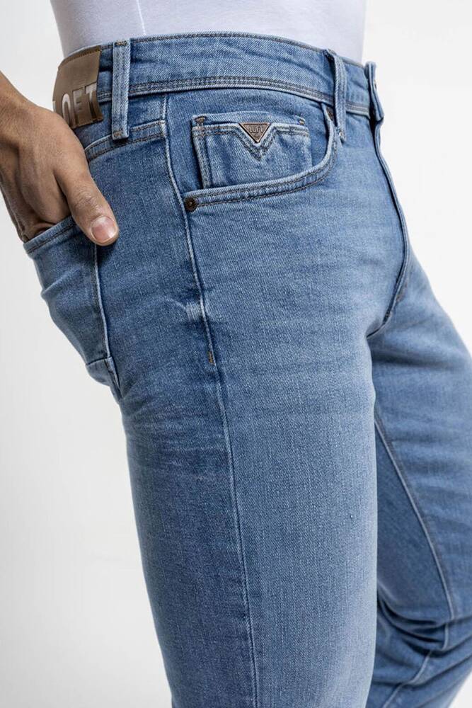 Erkek Jean Pantolon LF2035696 Mavi 