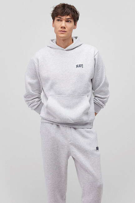 Mavi - Erkek Kapüşonlu Sweat 0S10173-82498 Gri (1)