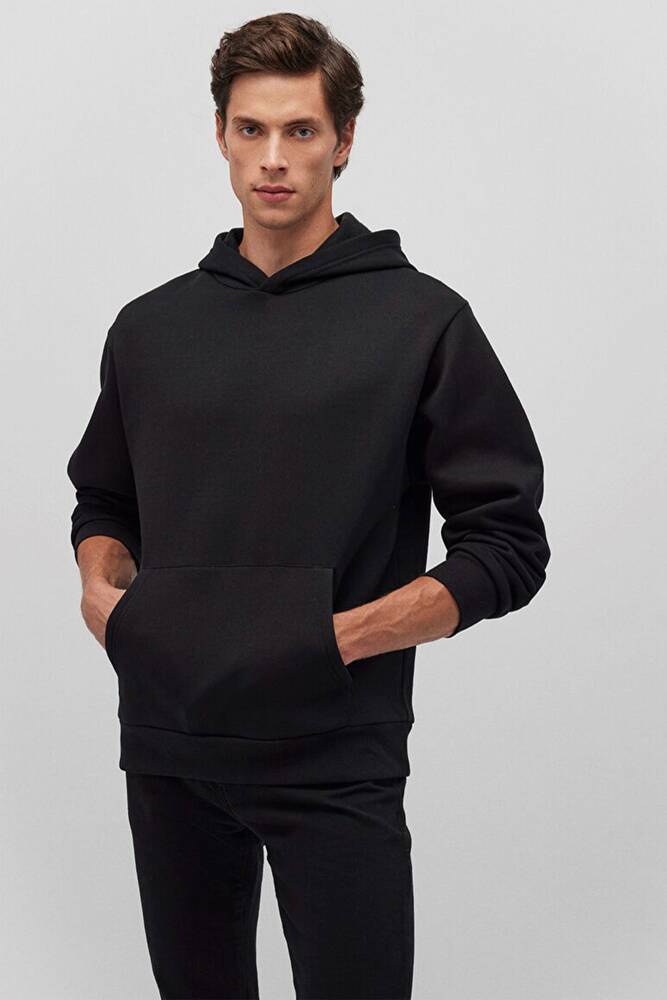 Erkek Kapüşonlu Sweat 0S10275-900 Siyah 