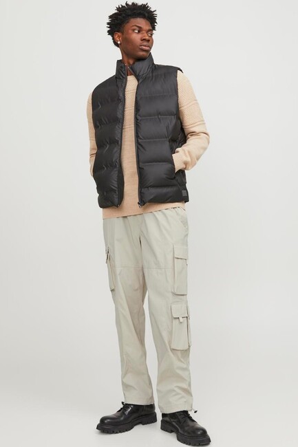 Jack & Jones - Erkek Karl Leo Tech Cargo Pantolon 12253626 Bej 