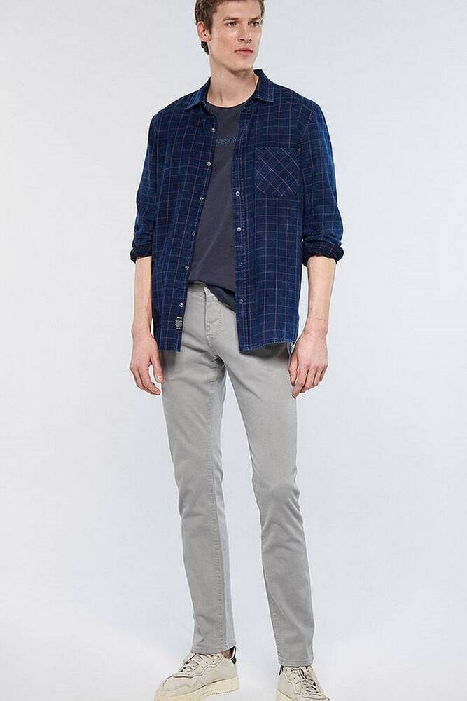 Erkek Marcus Flannel Comfort Jean Pantolon 0035183619 Gri 