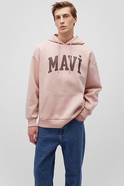 Mavi - Erkek Mavi Baskılı Sweat 067149-71150 Pembe (1)