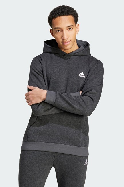 Adidas - Erkek Mel Kapüşonlu Sweat IW6359 Siyah 