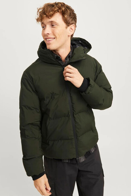 Erkek Payne Puffer Mont 12256887 Haki - Thumbnail