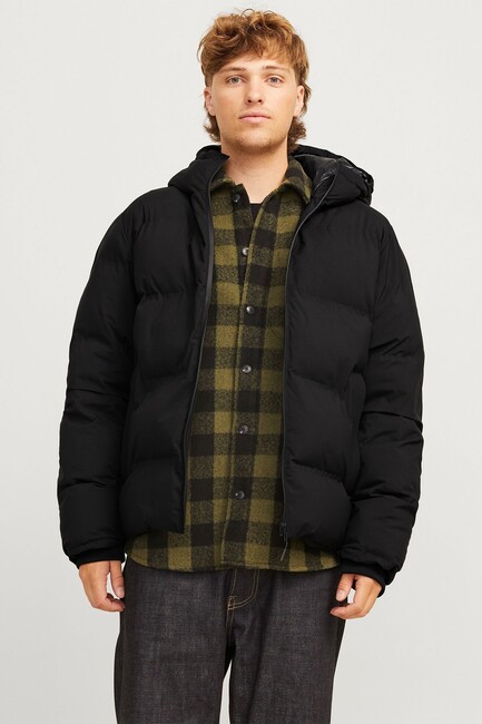 Jack & Jones - Erkek Payne Puffer Mont 12256887 Siyah 