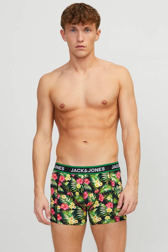 Erkek Pink Flowers 3P Boxer 12250612 Siyah 