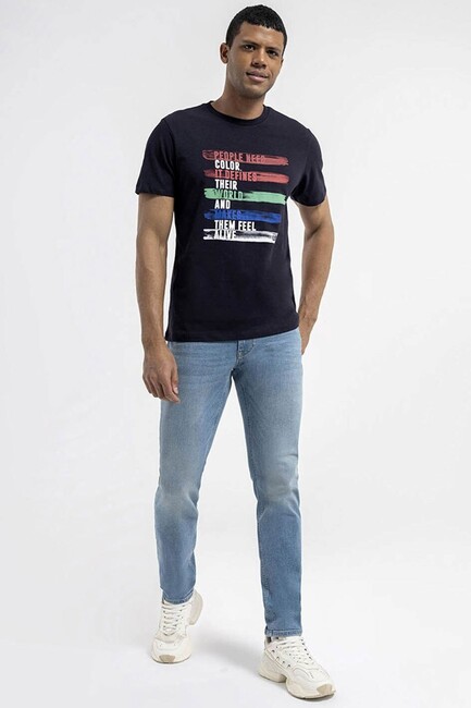 Loft - Erkek Ricardo Slim Fit Jean Pantolon LF2036089 Mavi 