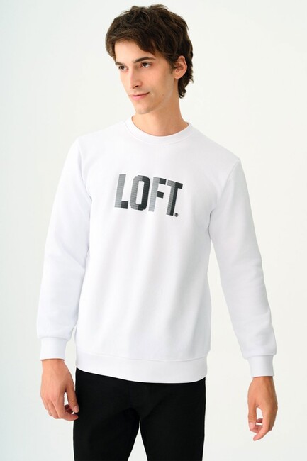 Loft - Erkek Sweat LF2037363 Beyaz 