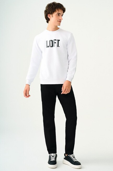 Loft - Erkek Sweat LF2037363 Beyaz (1)