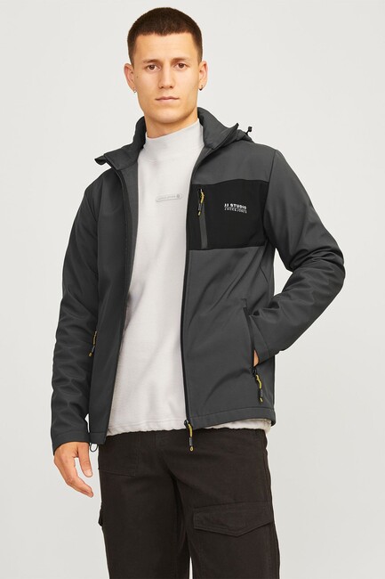 Erkek Taylor Softshell Ceket 12259615 Gri - Thumbnail