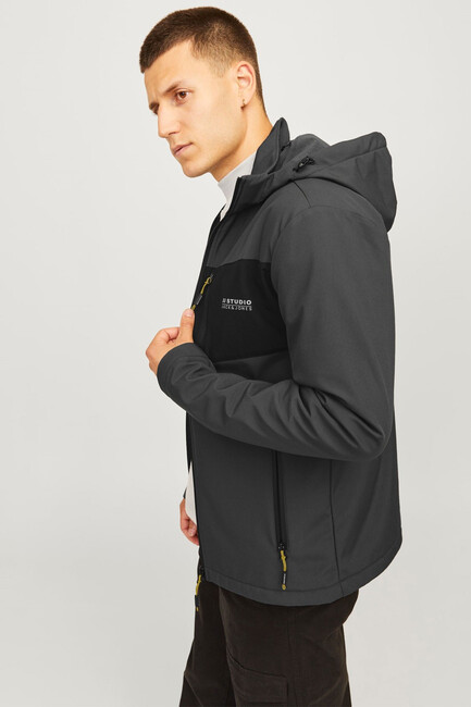 Erkek Taylor Softshell Ceket 12259615 Gri - Thumbnail