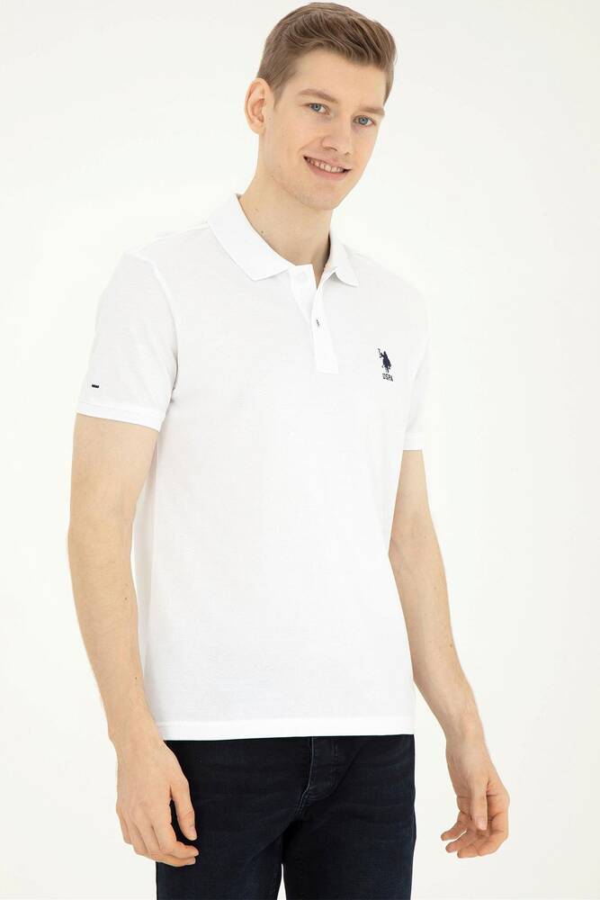 Erkek Polo Yaka Basic Tişört 000-1794860 Beyaz 