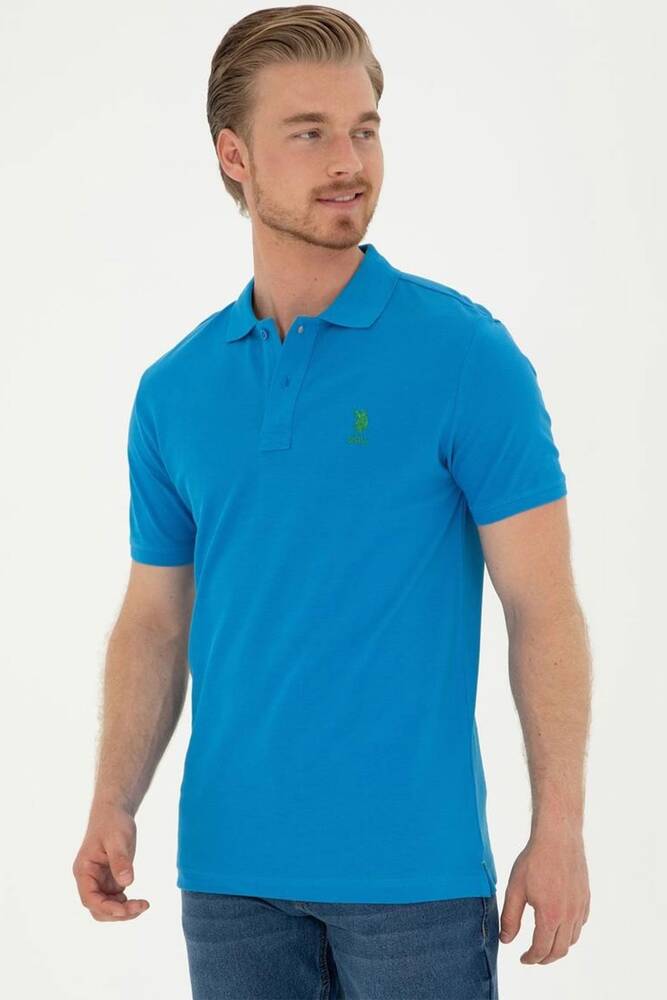 Erkek Polo Yaka Basic Tişört 000-1794860 Saks 