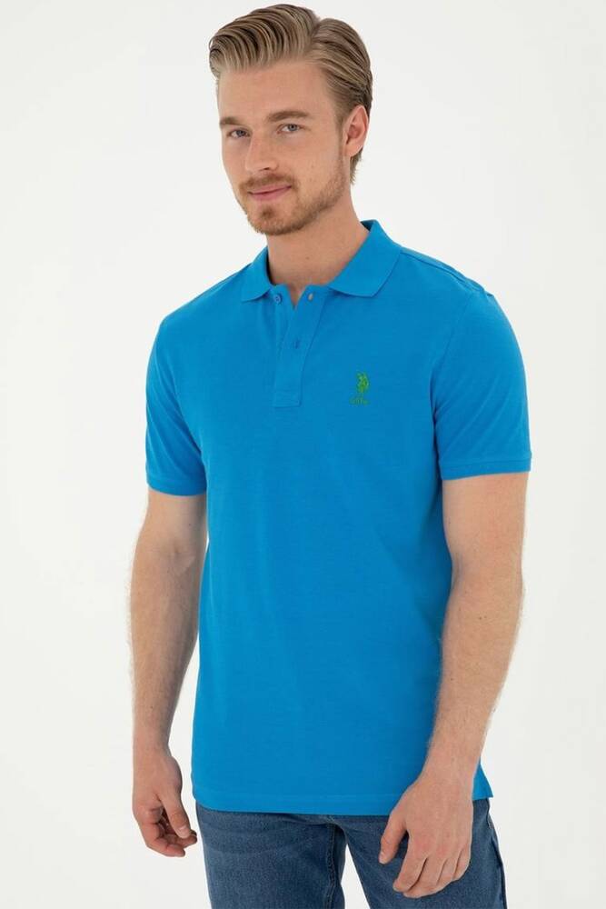 Erkek Polo Yaka Basic Tişört 000-1794860 Saks 