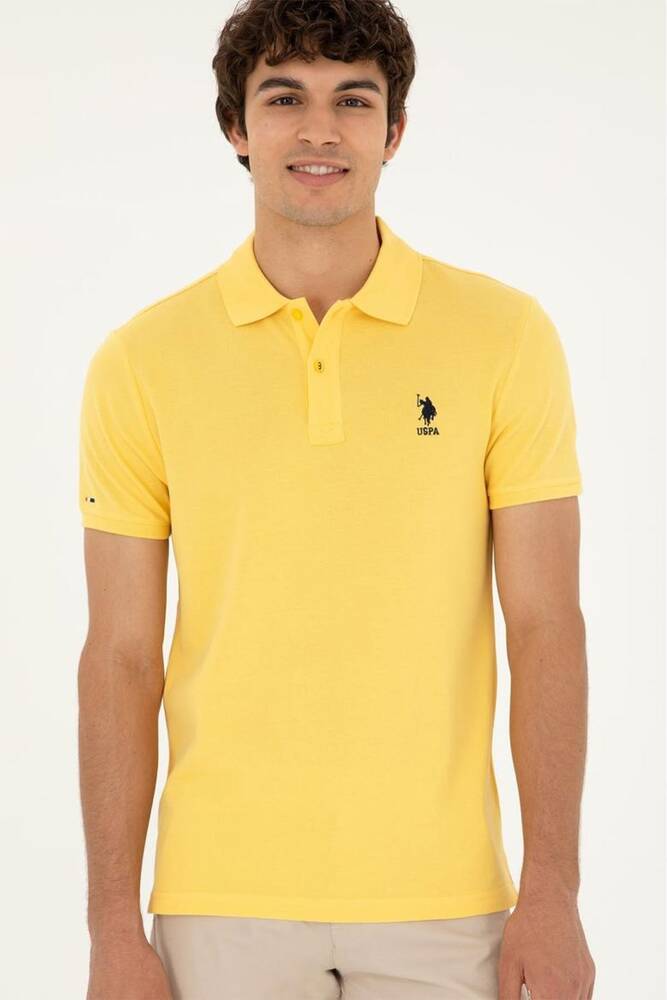 Erkek Polo Yaka Basic Tişört 000-1794860 Sarı 