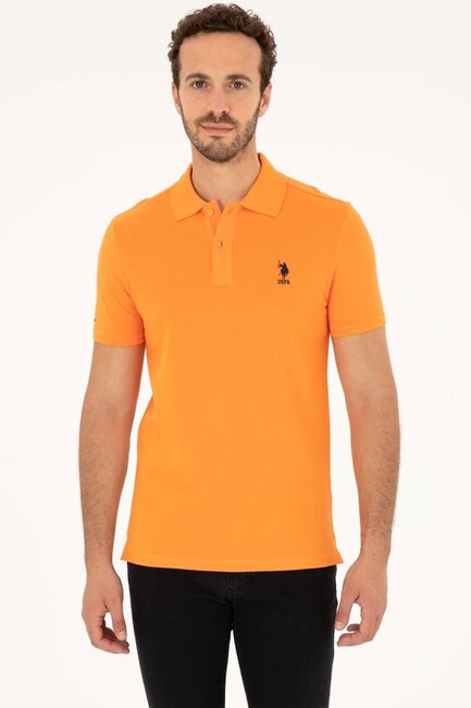 Erkek Polo Yaka Basic Tişört 000-1794860 Turuncu 